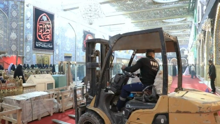 Construction Works Continue On The Basement Of Imam Hussain For Women