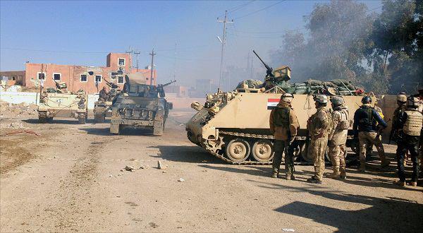 صورة تدمير نفق لعصابات داعش بالفلوجة غربي العراق