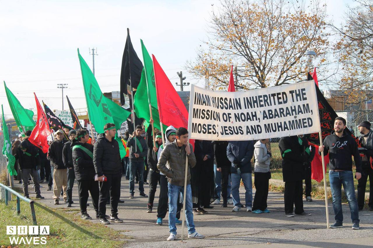 صورة تقرير مصور: اتباع اهل البيت في كندا يشاركون بمسيرة أربعين الامام الحسين عليه السلام