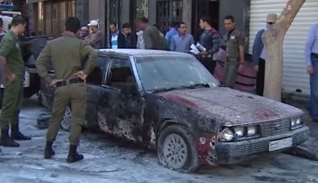 صورة عشرات الضحايا بسقوط قذائف هاون على دمشق