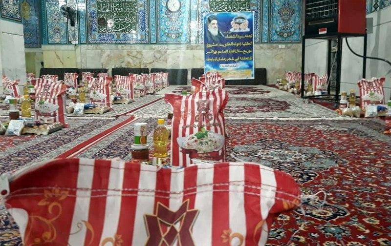 صورة وصول دفعة جديدة من سلال إفطار الصائم للمتعفّفين بمدينة آدريان الايرانية