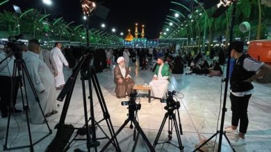 صورة قناة الإمام الحسين عليه السلام الفضائية الرابعة باللغة الأوردية تواصل أنشطتها الخاصة بأيّام عرفة وعيد الأضحى