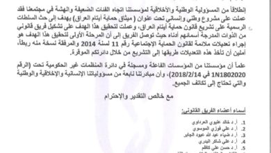 صورة مؤسسة مصباح الحسين (عليه السلام) ترفع مقترحات إلى وزارة التخطيط العراقية دعماً لشريحة الأيتام