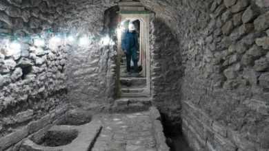 صورة العراق.. اكتشاف أرضيات مصلى يعود للقرن الثاني عشر تحت جامع النوري في الموصل