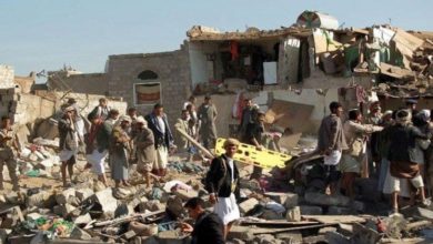 صورة اليمن.. شهداء وجرحى من أسرة واحدة في غارة لطيران التحالف السعودي على حجة