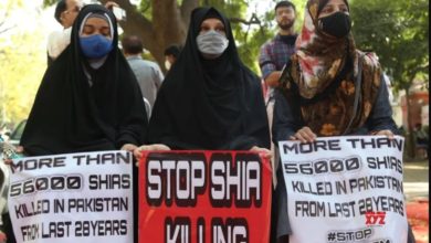 صورة أوقفوا قتل شيعة باكستان.. احتجاجات هندية على جريمة تفجير مسجد بيشاور