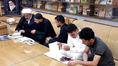 صورة خدمة المواكب الحسينية من البصرة يلتقون أعضاء اللجنة العالمية للهيئات في قم المقدسة