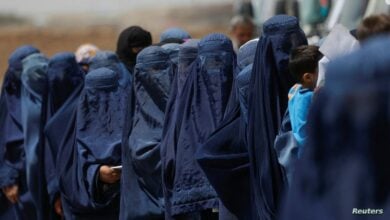صورة أفغانستان.. طـ،ـالبان تفرق تظاهرة نسوية بقوة السلاح