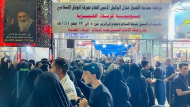 صورة مؤسسة كربلاء الخيرية تشرع بتقديم خدمة إطعام الزائرين الوافدين لإحياء الزيارة الأربعينية