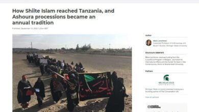 صورة في مقال تحليلي على شبكة إعلامية عالمية: كيف وصل الإسلام الشيعي إلى تنزانيا؟