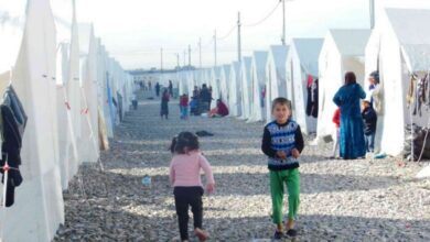 صورة منظمة الهجرة تكشف وجود 400 موقع غير رسمي للنازحين في العراق