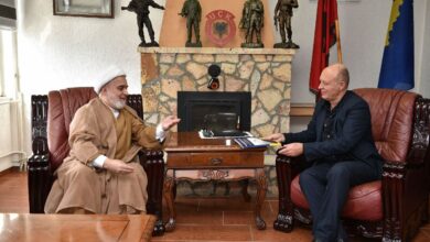 صورة وكيل المرجع الشيرازي الشيخ صالح سيبويه يجري زيارة موسّعة لجمهورية كوسوفو ويلتقي بعدّة شخصيات دينية وسياسية