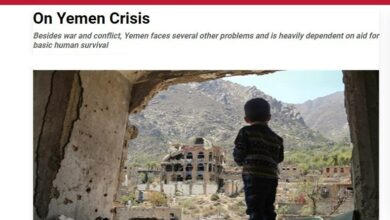 صورة صحفية هندية تكتب: لماذا تشنُّ الدول الكبرى حربها على اليمن وتزيد من مأساة الناس وفقرهم؟
