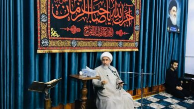 صورة خلال ندوة فكرية.. وكيل المرجع الشيرازي يحث المجتمع العراقي على التمسّك بمراجع الدين العظام