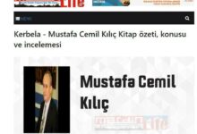 صورة كتاب متخصص عن موقعة كربلاء الخالدة في قراءة على صحيفة تركية