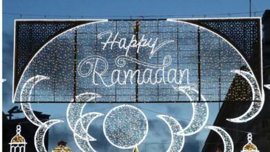 صورة للمرة الأولى.. عمدة لندن يضيء زينة شهر رمضان العظيم في ميدان بيكاديللي