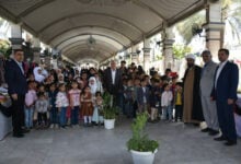 صورة المشرف العام على مجموعة قنوات الإمام الحسين (عليه السلام) الفضائية يحضر فعاليات السوق الخيري في كربلاء المقدسة