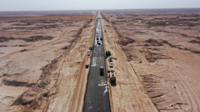 صورة بنسبة إنجاز (72) بالمائة.. تقدم ملحوظ في مشروع طريق الحج الرابط بين السعودية والعراق