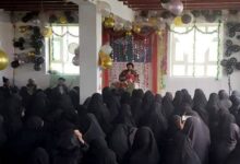 صورة مدرسة الزهراء (عليها السلام) العلمية النسوية في باميان الأفغانية تحتفل بالمولد الرضوي المبارك