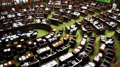 Indian Parliament chaos