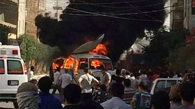 Photo of Bomb explosion in Karbala