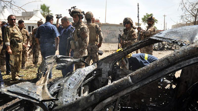 Suicide car bomb martyrs and injures 7 volunteers in Amerli