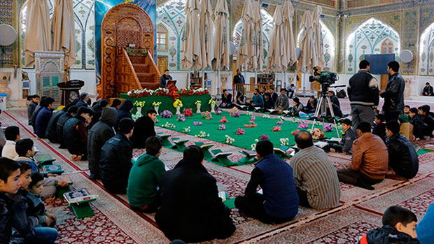 Photo of Imam Ali Holy Shrine holds a ceremony for young Quran memorizers
