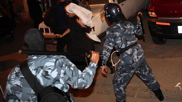 Photo of Kuwaiti security forces violently disperse anti-government protest