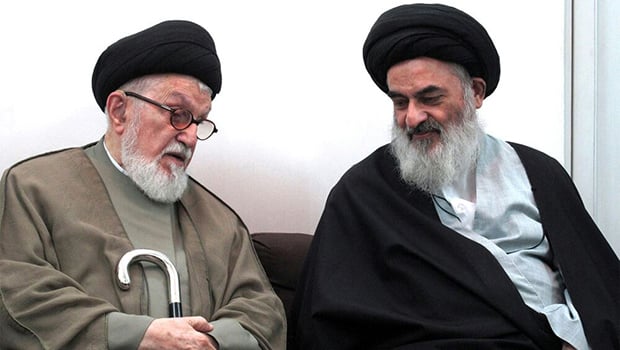 Photo of The Grand Ayatollah Sayed Shirazi sends a condolence message of the demise of Sayed Mohammed Bahr al-Uloum