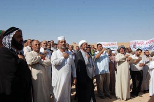 Photo of Alwala Wal Fatih Caravan holds a sit-in in Arar border area, denouncing destruction of Jannatul Baqi cemetery