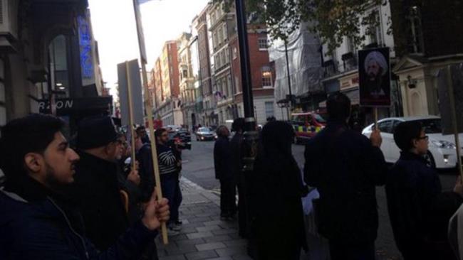 Photo of Londoners decry Sheikh Nimr sentence outside Saudi embassy United Kingdom