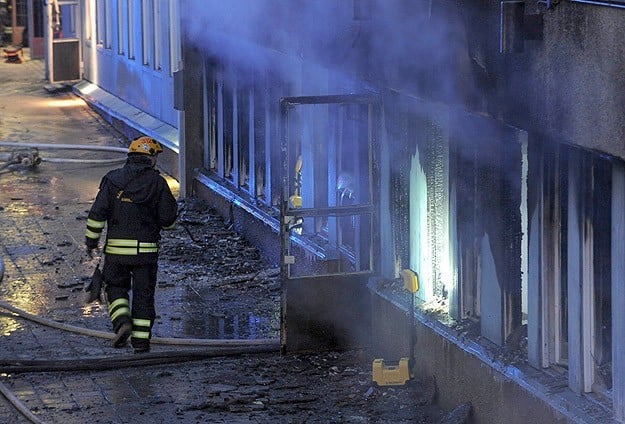 Photo of Islamophobic fire attack on European mosques