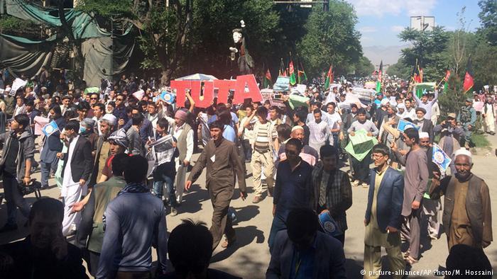 Photo of Afghan power project prompts Hazara protest in Kabul