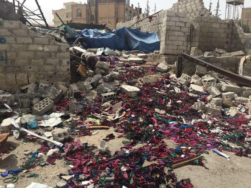 Photo of Saudi coalition airstrikes target civilian factories in Yemen