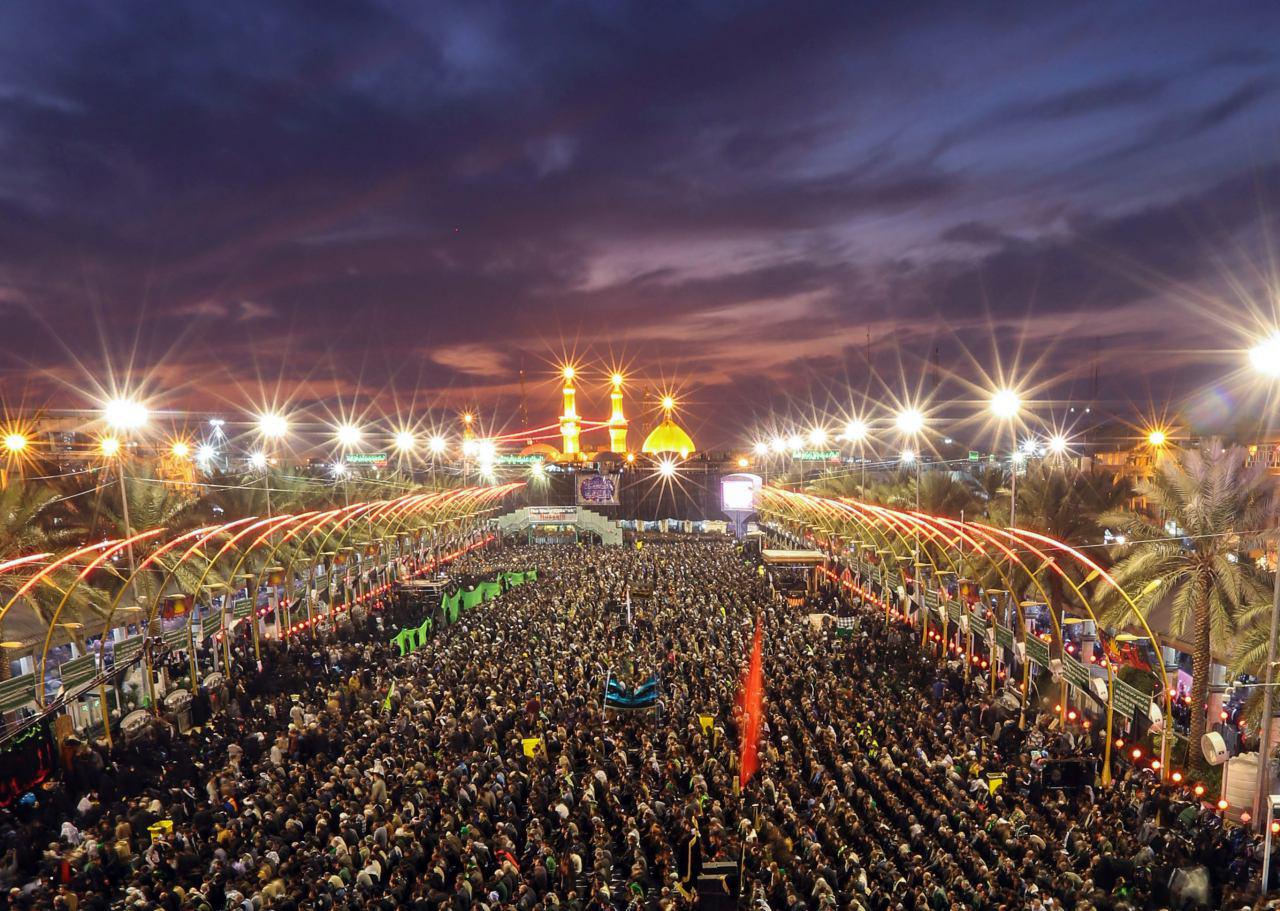 Photo of Millions of Muslims marching to Karbala for Arbaeen