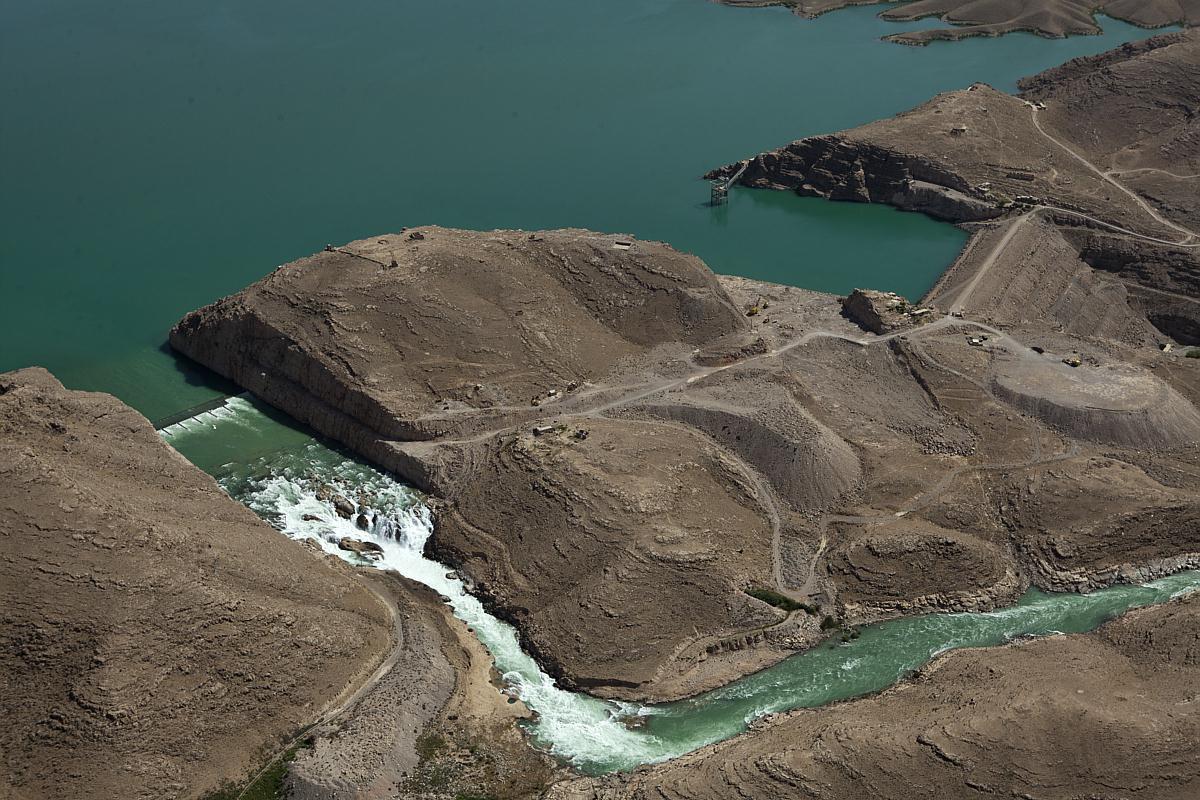Photo of Taliban blow up dam with explosives in Kandahar