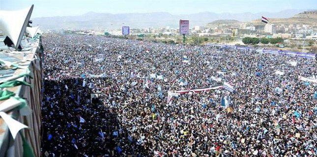 Photo of Yemenis hold large rallies in Sana’a against deadly Saudi air raid