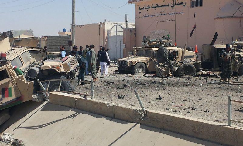 Photo of Taliban bombing in Afghanistan’s Helmand leaves casualties