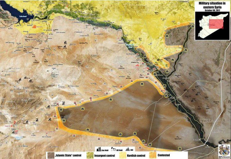 Photo of Map update: Syrian Army reopens Sukhnah-Deir Ezzor highway, seizes half of ISIS capital city