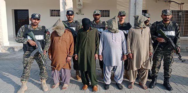 Photo of Four Taliban terrorists arrested in Dera Ghazi Khan