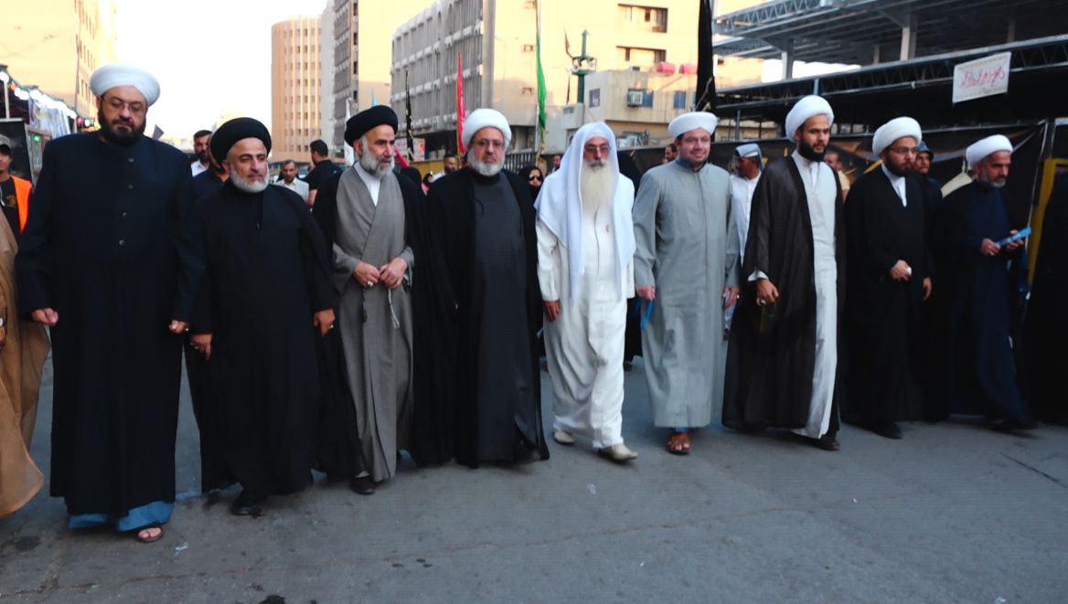 Photo of Religious leaders from various sects and religions hold a commemoration ceremony on the martyrdom anniversary of Imam Kadhim in Baghdad