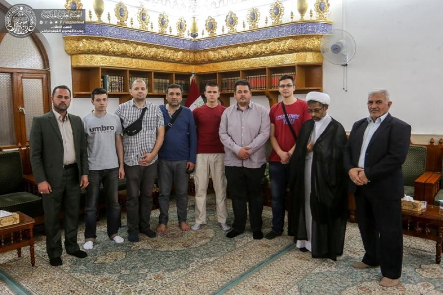 Photo of Group of converts from Bosnia and Herzegovina visit Imam Ali Holy Shrine
