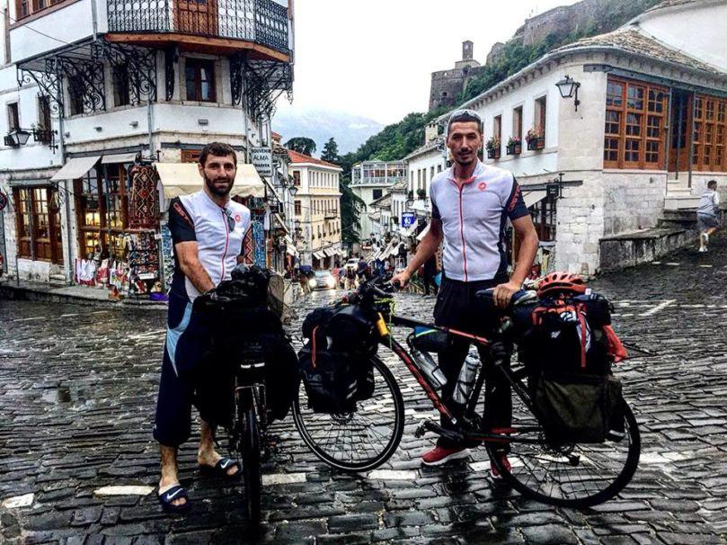 Photo of Muslims cycling from Macedonia to Mecca for Hajj