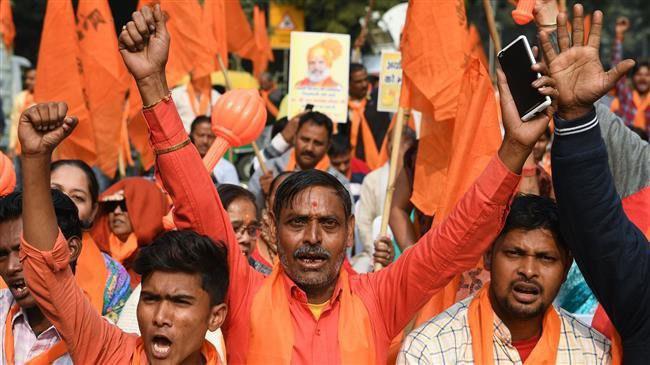 Photo of Hindus rally to demand building of temple on ex-mosque site