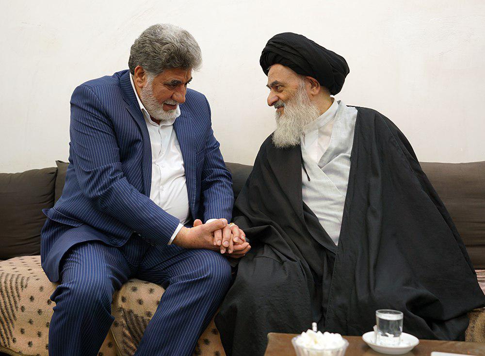 Photo of Sayed Aref Nasrullah Visits Grand Ayatollah Shirazi