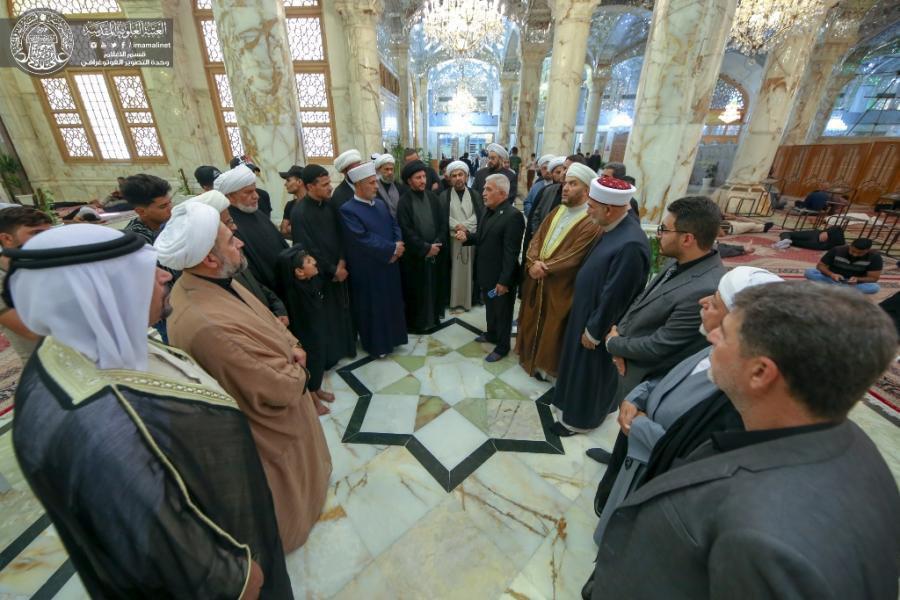 Photo of Figures from different religious denominations and religions: Visiting the Holy Shrine of Imam Ali is a worship that brings us closer to Allah