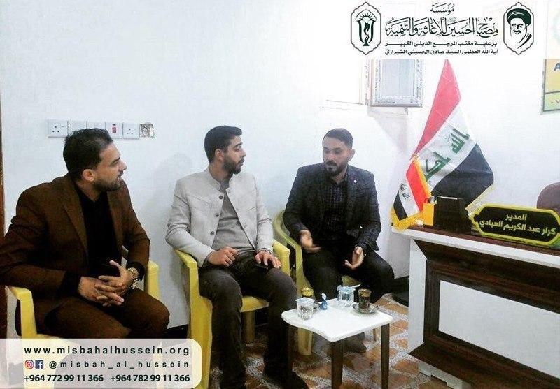 Photo of Misbah Al-Hussein Foundation delegation visits the Anwar Al-Huda Foundation in Karbala