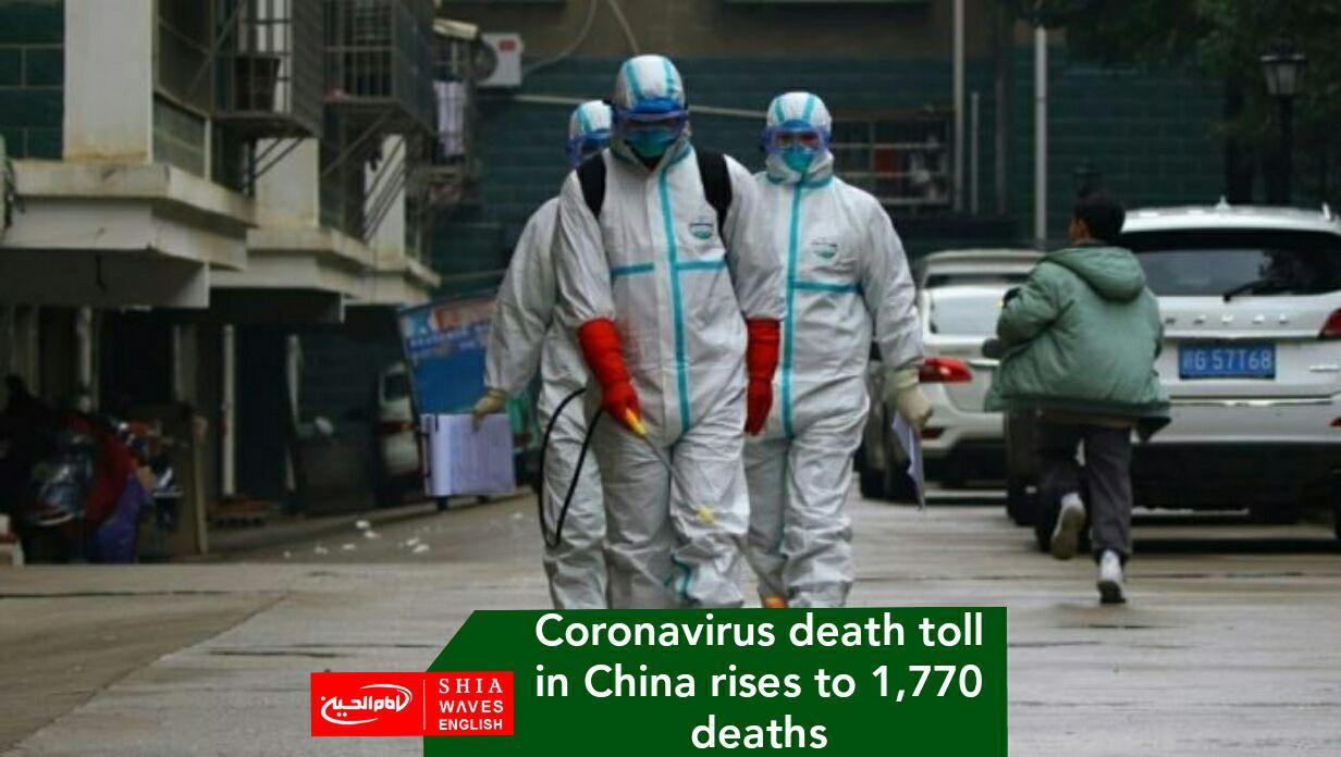 Photo of Coronavirus death toll in China rises to 1,770 deaths