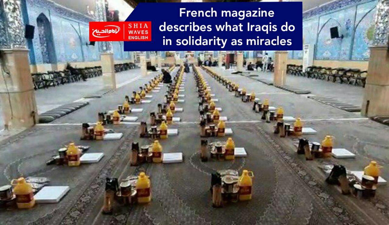 Photo of French magazine describes what Iraqis do in solidarity as miracles