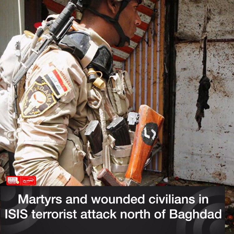Photo of Martyrs and wounded civilians in ISIS terrorist attack north of Baghdad
